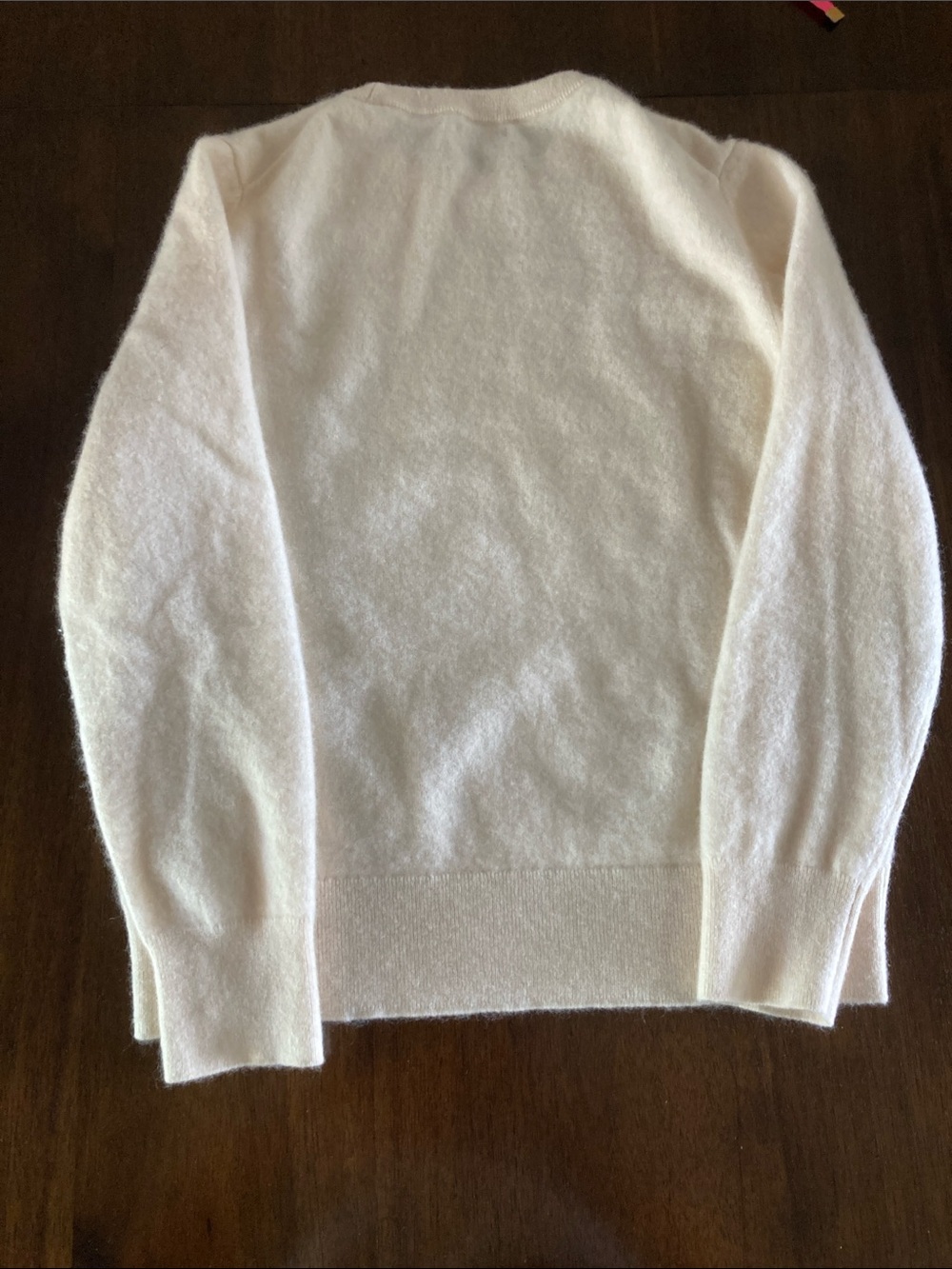 Quince Womens Crewneck Mongolian Cashmere Sweater in Soft Cream - Picture 8 of 8